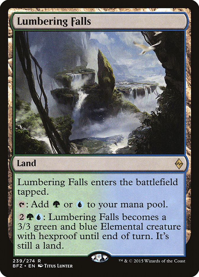 Lumbering Falls [Battle for Zendikar] | Boutique FDB TCG