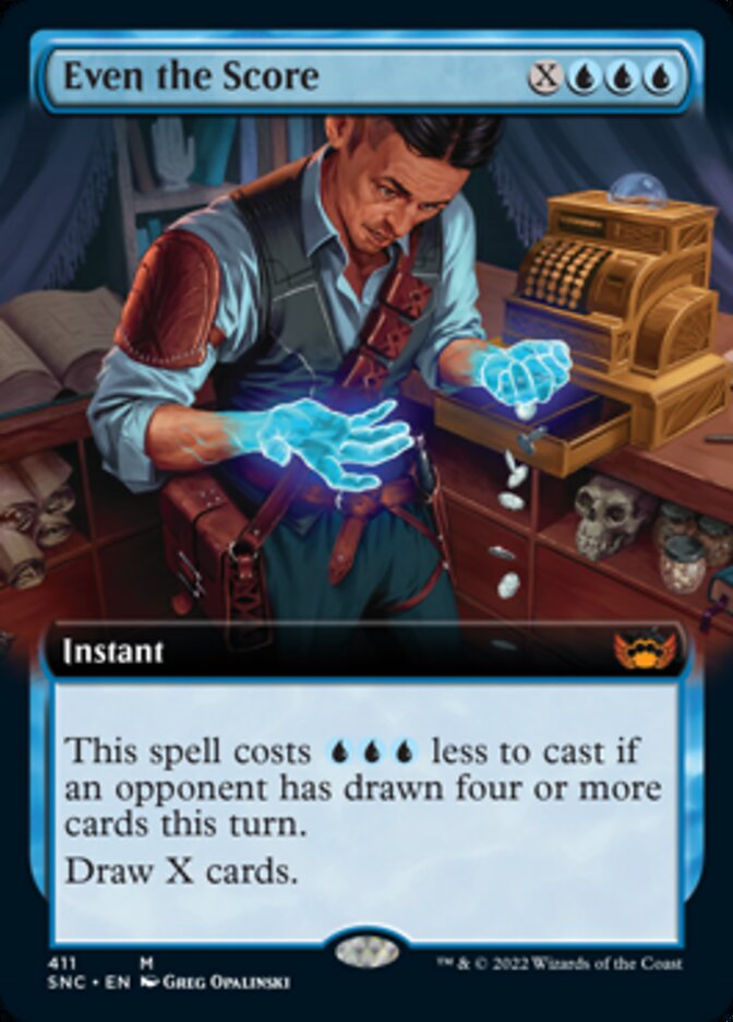 Even the Score (Extended Art) [Streets of New Capenna] | Boutique FDB TCG