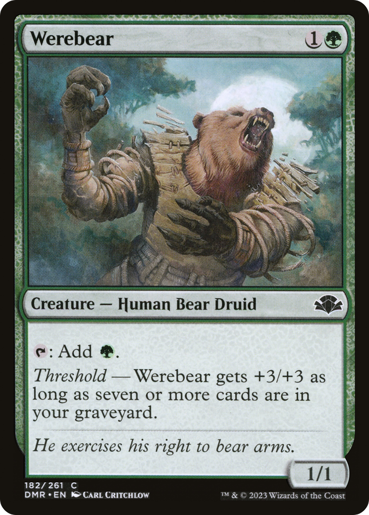 Werebear [Dominaria Remastered] | Boutique FDB TCG