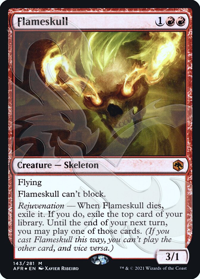 Flameskull (Ampersand Promo) [Dungeons & Dragons: Adventures in the Forgotten Realms Promos] | Boutique FDB TCG