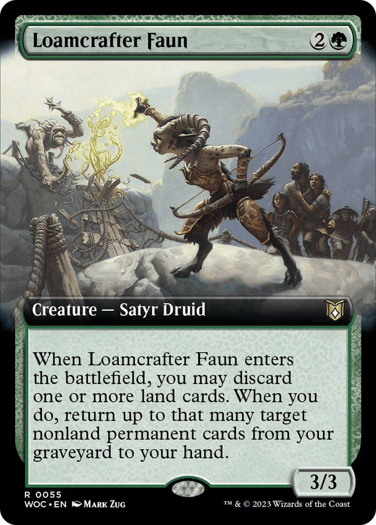 Loamcrafter Faun (Extended Art) [Wilds of Eldraine Commander] | Boutique FDB TCG