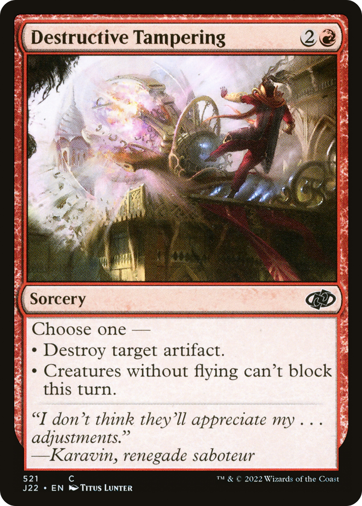 Destructive Tampering [Jumpstart 2022] | Boutique FDB TCG