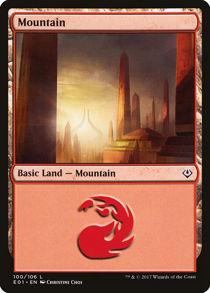 Mountain (100) [Archenemy: Nicol Bolas] | Boutique FDB TCG