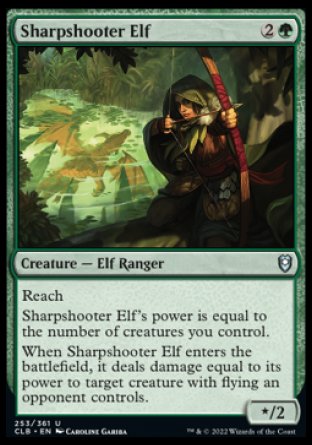 Sharpshooter Elf [Commander Legends: Battle for Baldur's Gate] | Boutique FDB TCG