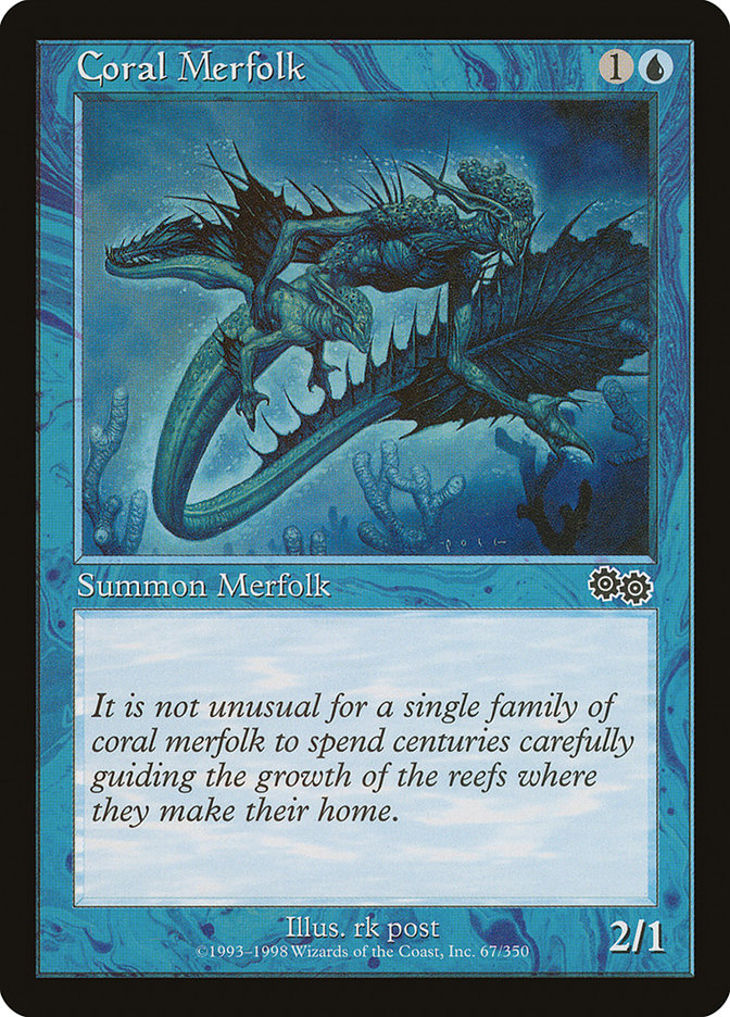 Coral Merfolk [Urza's Saga] | Boutique FDB TCG