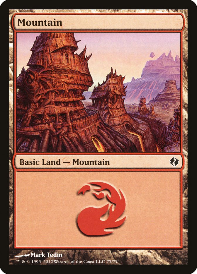 Mountain (77) [Duel Decks: Venser vs. Koth] | Boutique FDB TCG