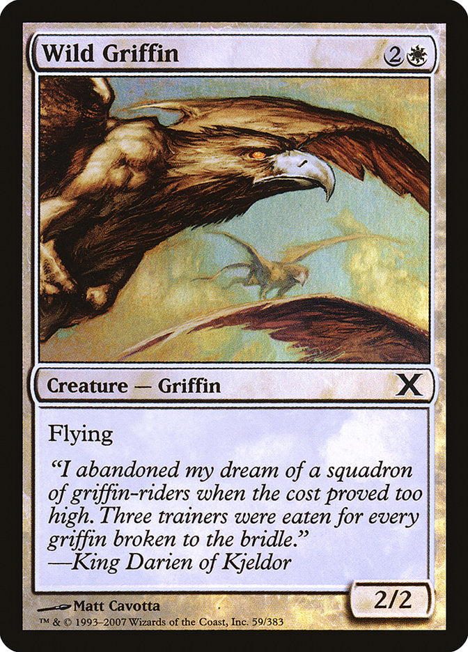 Wild Griffin (Premium Foil) [Tenth Edition] | Boutique FDB TCG