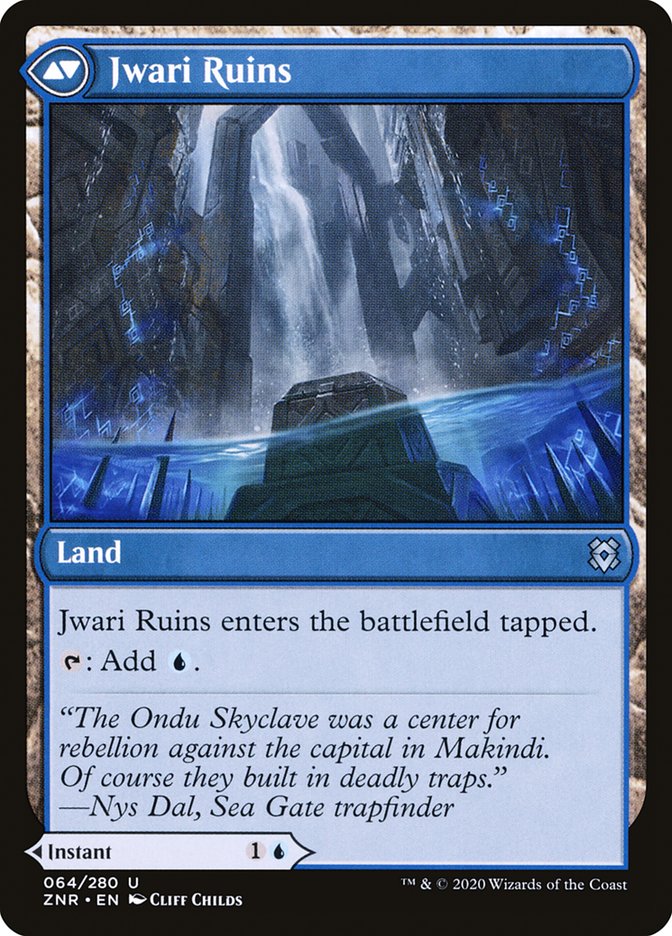 Jwari Disruption // Jwari Ruins [Zendikar Rising] | Boutique FDB TCG