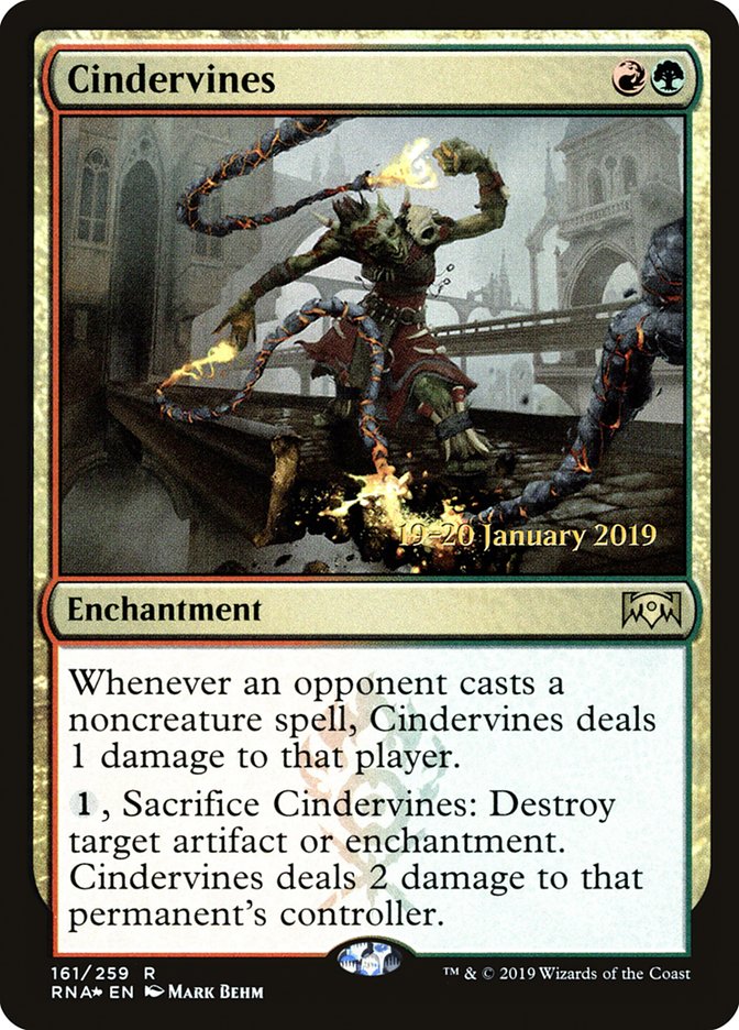 Cindervines [Ravnica Allegiance Prerelease Promos] | Boutique FDB TCG