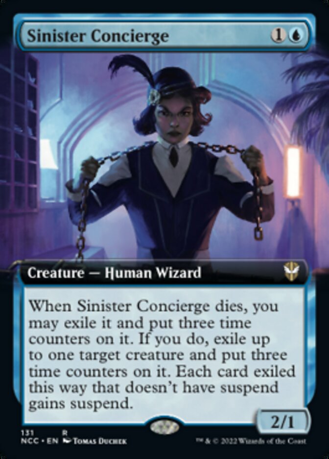 Sinister Concierge (Extended Art) [Streets of New Capenna Commander] | Boutique FDB TCG