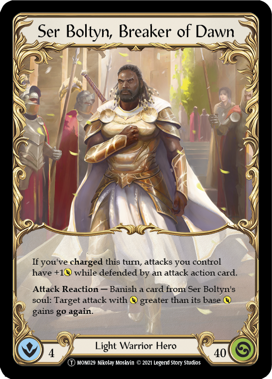 Ser Boltyn, Breaker of Dawn // Boltyn [U-MON029 // U-MON030] (Monarch Unlimited)  Unlimited Normal | Boutique FDB TCG