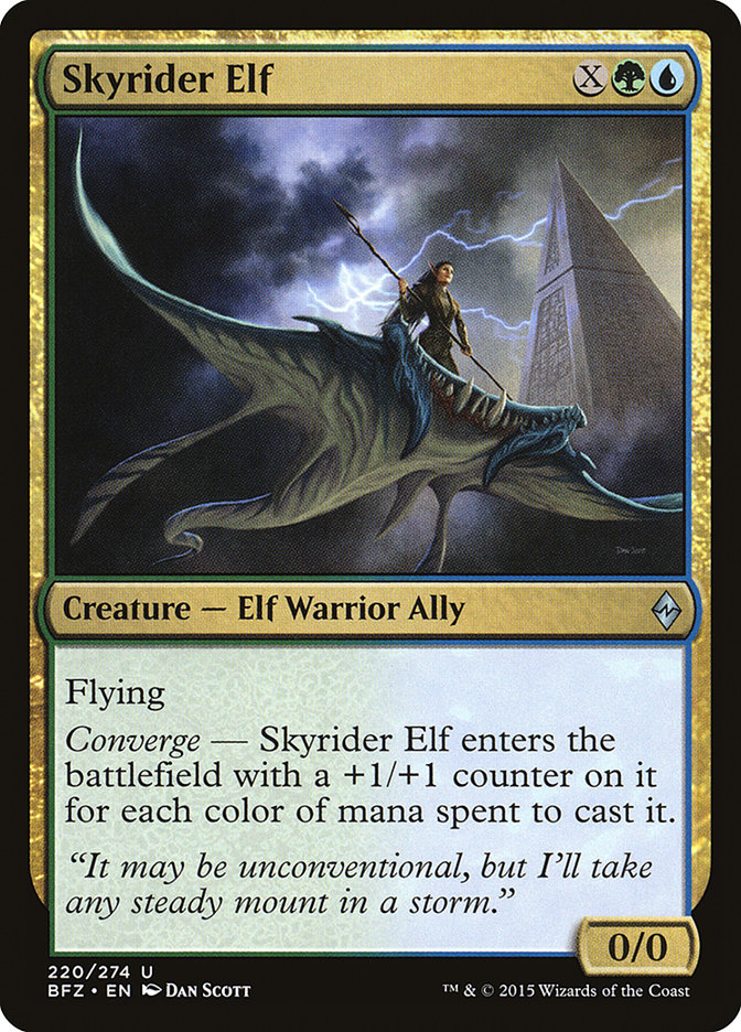 Skyrider Elf [Battle for Zendikar] | Boutique FDB TCG