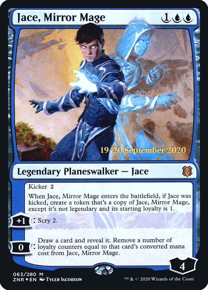 Jace, Mirror Mage [Zendikar Rising Prerelease Promos] | Boutique FDB TCG