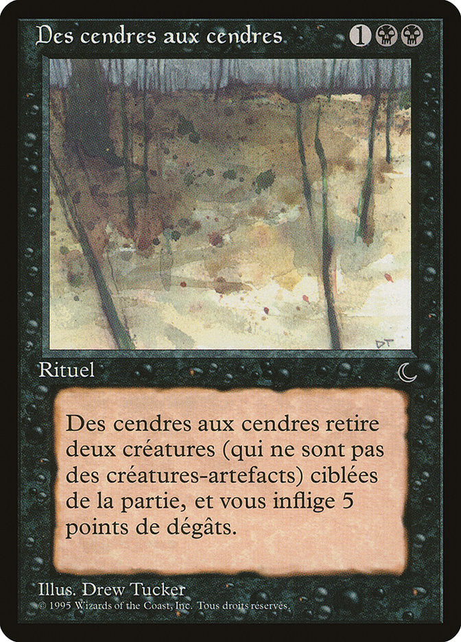 Ashes to Ashes (French) - "Des cendres aux cendres" [Renaissance] | Boutique FDB TCG