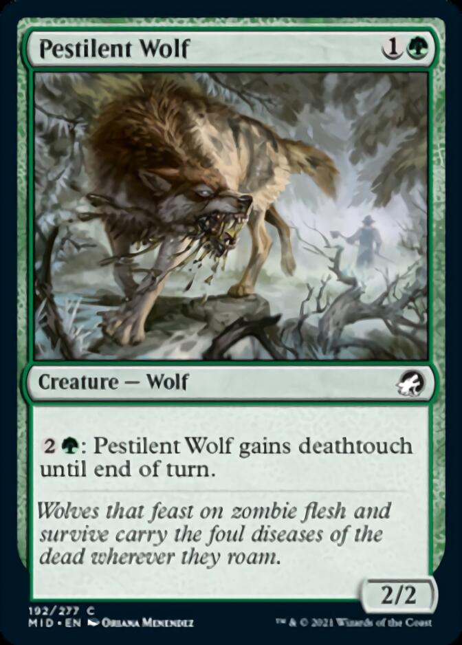 Pestilent Wolf [Innistrad: Midnight Hunt] | Boutique FDB TCG