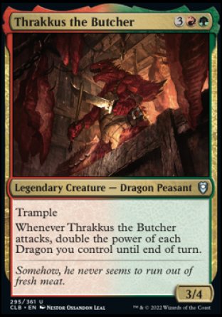 Thrakkus the Butcher [Commander Legends: Battle for Baldur's Gate] | Boutique FDB TCG