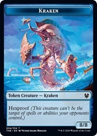 Kraken // Satyr Double-Sided Token [Theros Beyond Death Tokens] | Boutique FDB TCG