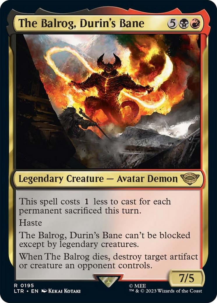 The Balrog, Durin's Bane [The Lord of the Rings: Tales of Middle-Earth] | Boutique FDB TCG
