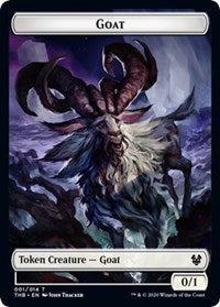 Goat // Human Soldier Double-Sided Token [Theros Beyond Death Tokens] | Boutique FDB TCG