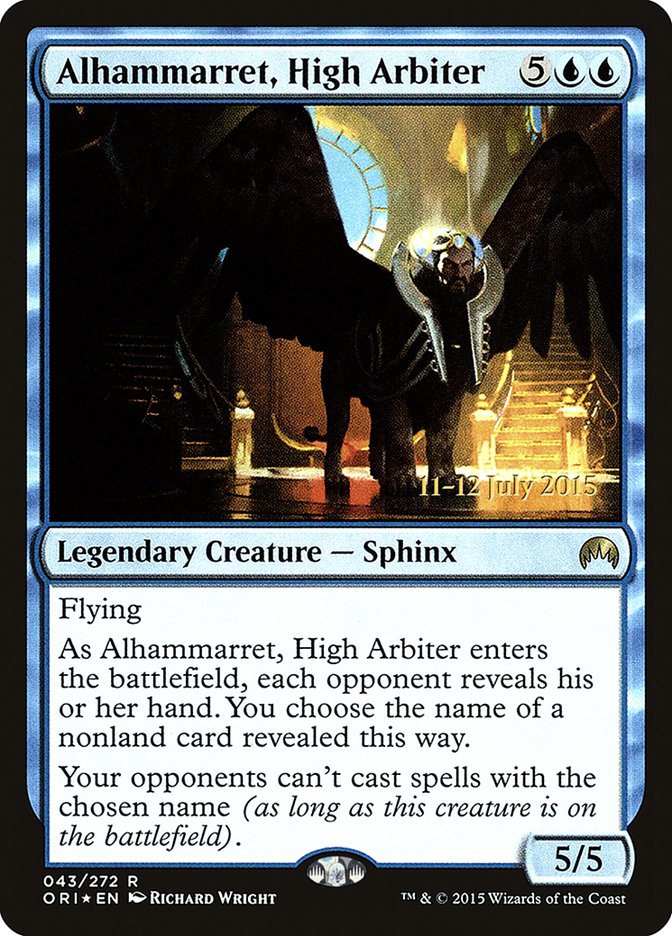 Alhammarret, High Arbiter [Magic Origins Prerelease Promos] | Boutique FDB TCG