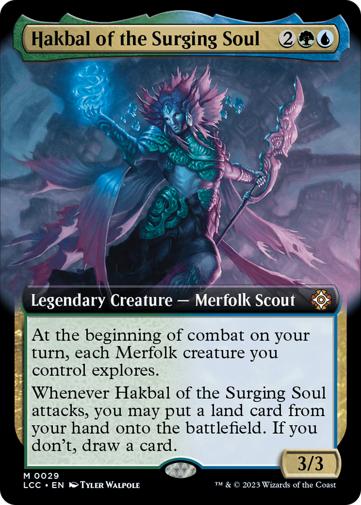 Hakbal of the Surging Soul (Extended Art) [The Lost Caverns of Ixalan Commander] | Boutique FDB TCG