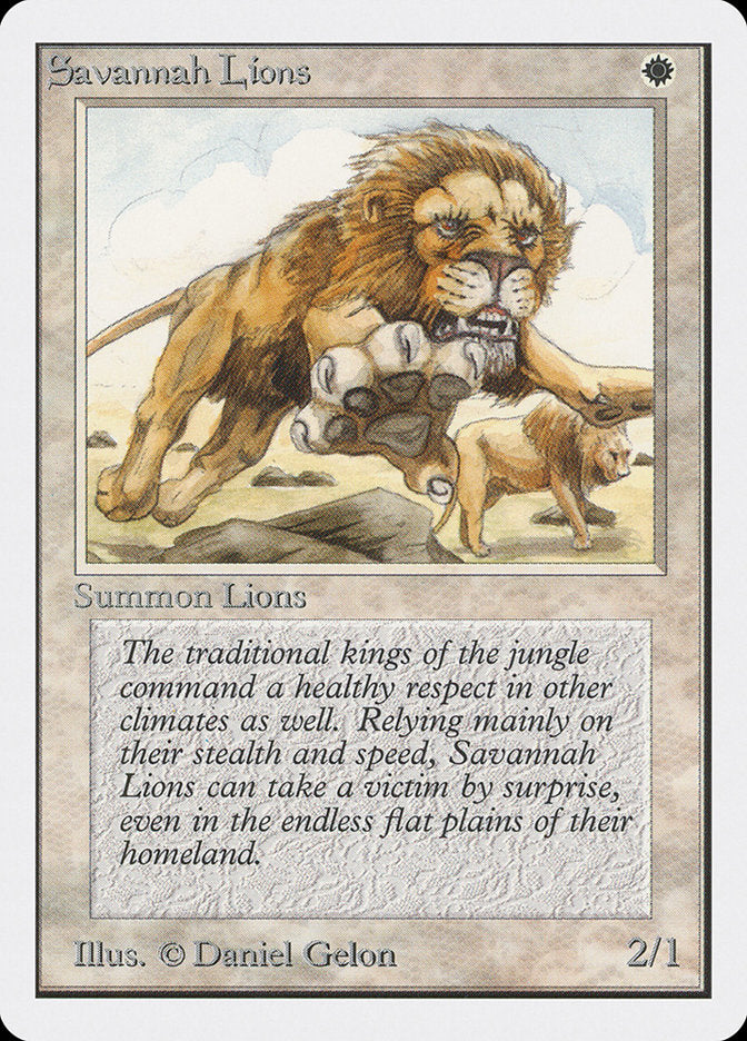 Savannah Lions [Unlimited Edition] | Boutique FDB TCG