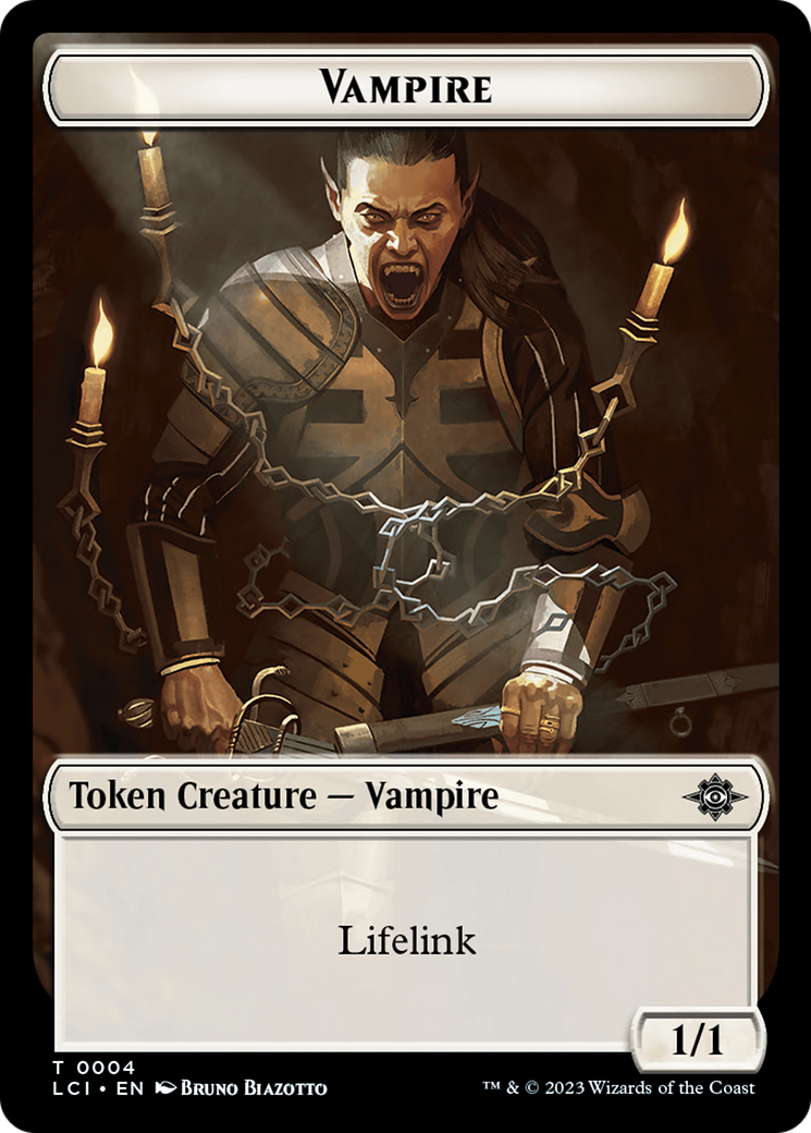 Emblem - Sorin, Lord of Innistrad // Vampire (0004) Double-Sided Token [The Lost Caverns of Ixalan Commander Tokens] | Boutique FDB TCG