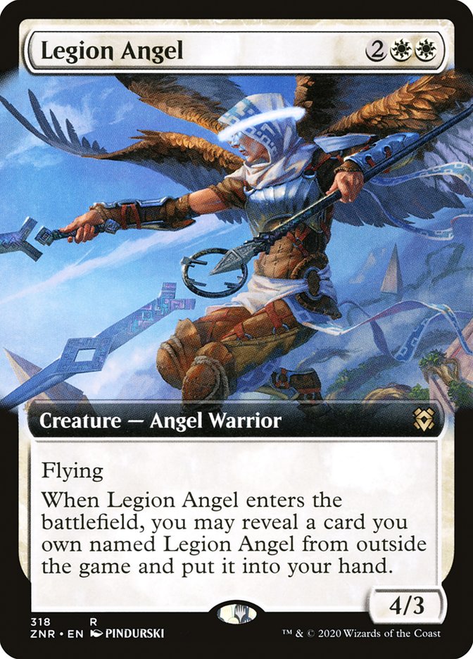 Legion Angel (Extended Art) [Zendikar Rising] | Boutique FDB TCG