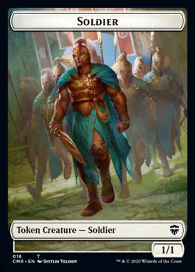 Cat // Soldier Double-Sided Token [Commander Legends Tokens] | Boutique FDB TCG