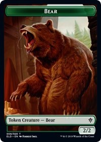 Bear // Food (17) Double-Sided Token [Throne of Eldraine Tokens] | Boutique FDB TCG