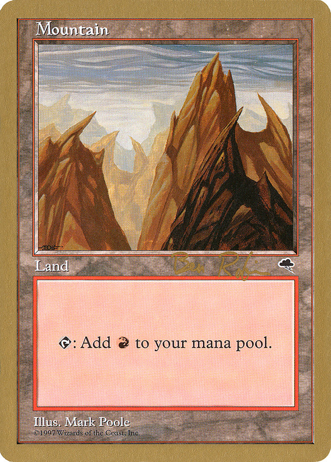 Mountain (br343) (Ben Rubin) [World Championship Decks 1998] | Boutique FDB TCG