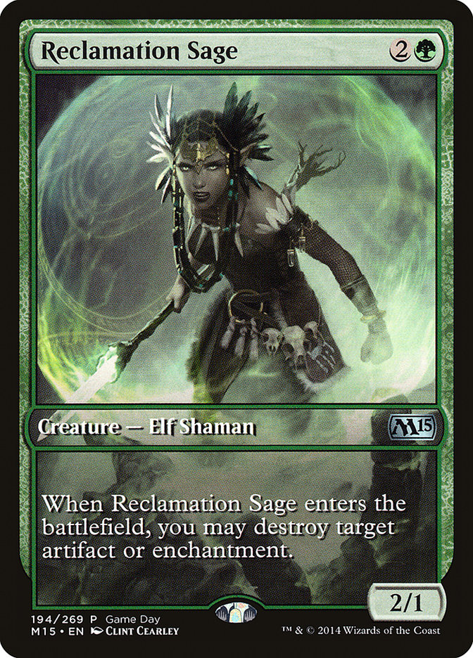 Reclamation Sage (Game Day) [Magic 2015 Promos] | Boutique FDB TCG