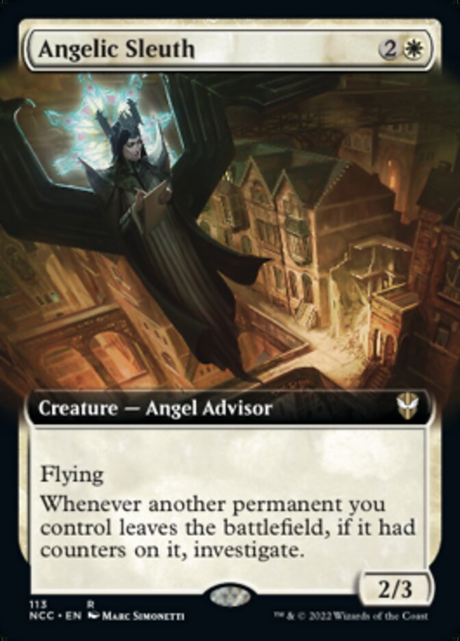 Angelic Sleuth (Extended Art) [Streets of New Capenna Commander] | Boutique FDB TCG