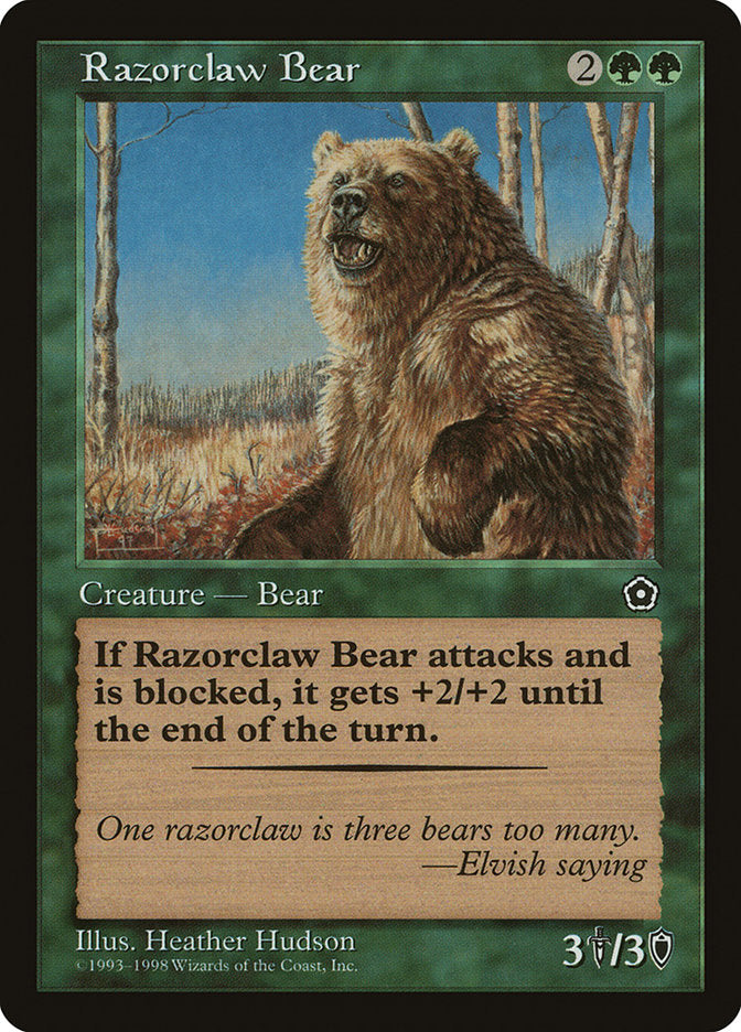 Razorclaw Bear [Portal Second Age] | Boutique FDB TCG