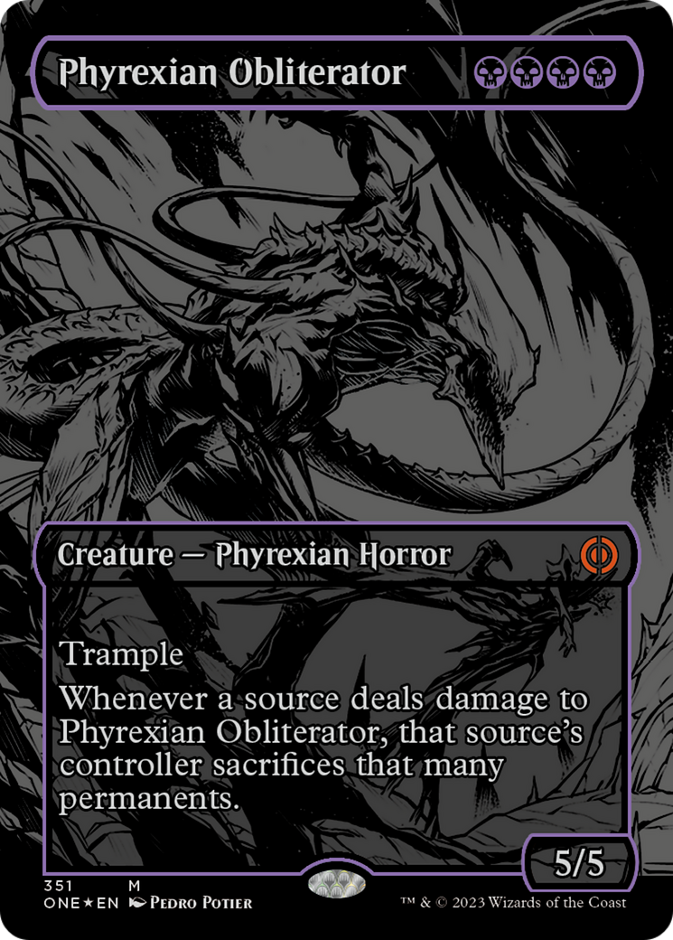 Phyrexian Obliterator (Oil Slick Raised Foil) [Phyrexia: All Will Be One] | Boutique FDB TCG