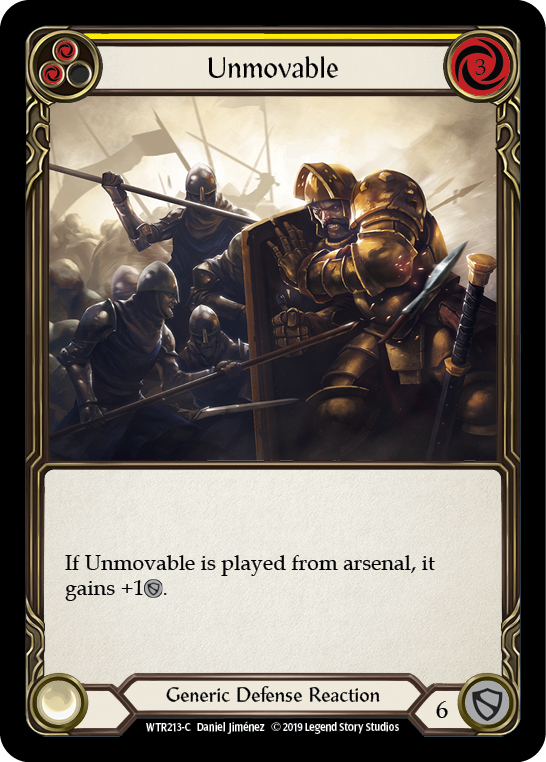 Unmovable (Yellow) [WTR213-C] (Welcome to Rathe)  Alpha Print Normal | Boutique FDB TCG