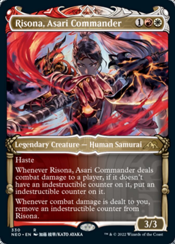 Risona, Asari Commander (Showcase Samurai) [Kamigawa: Neon Dynasty] | Boutique FDB TCG