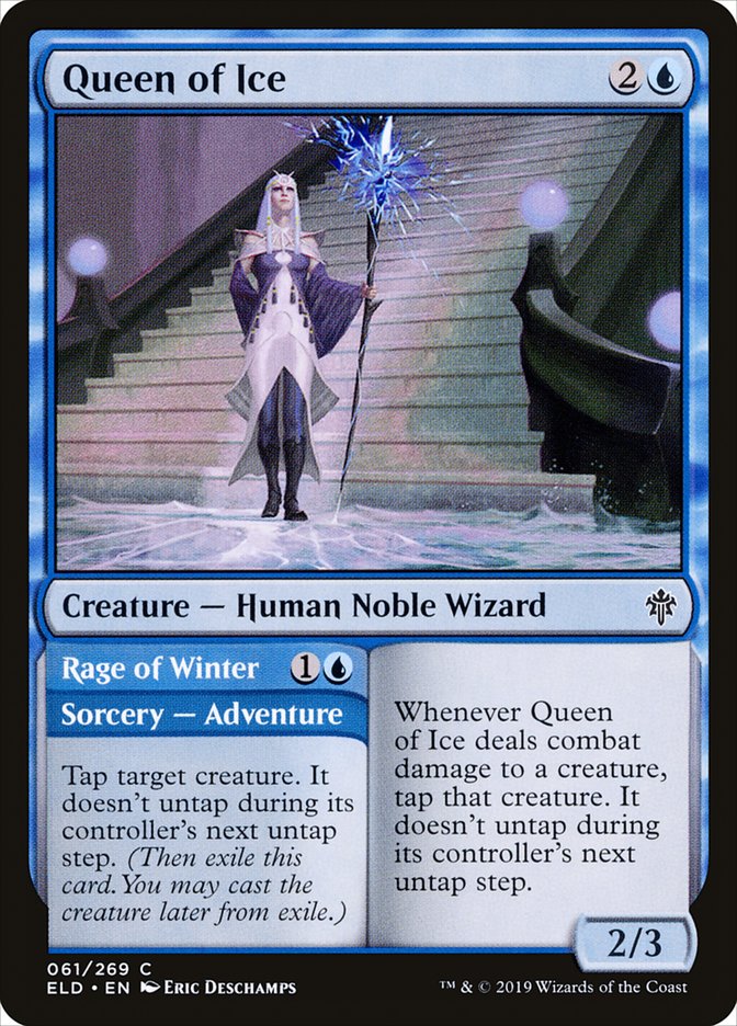 Queen of Ice // Rage of Winter [Throne of Eldraine] | Boutique FDB TCG
