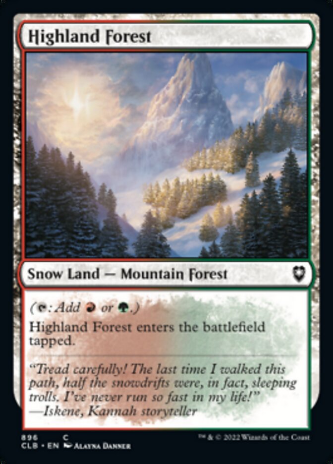 Highland Forest [Commander Legends: Battle for Baldur's Gate] | Boutique FDB TCG