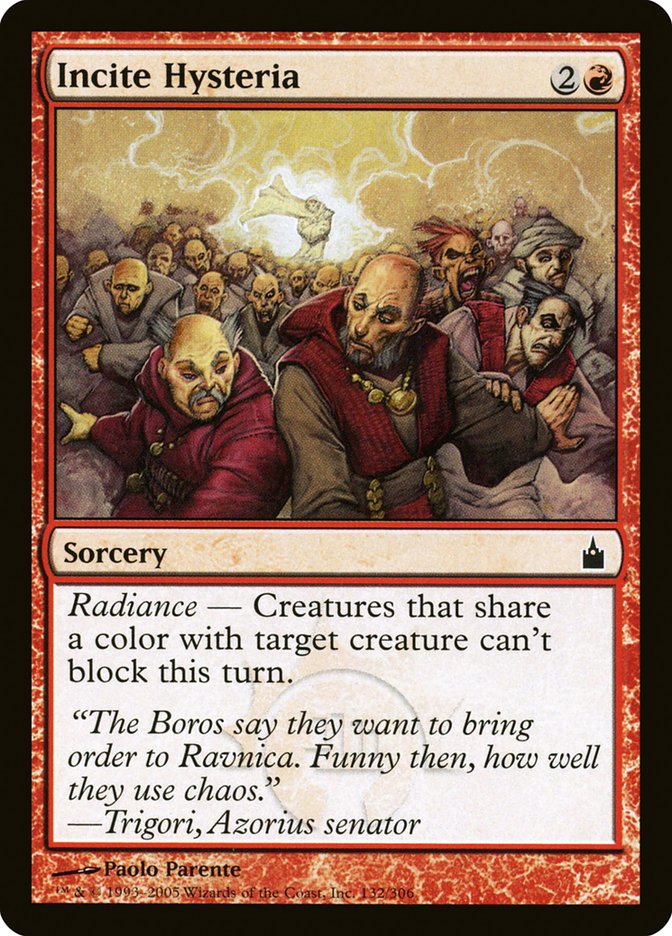 Incite Hysteria [Ravnica: City of Guilds] | Boutique FDB TCG