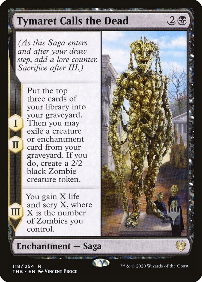 Tymaret Calls the Dead (Promo Pack) [Theros Beyond Death Promos] | Boutique FDB TCG