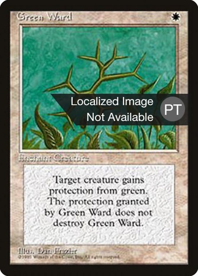 Green Ward [Fourth Edition (Foreign Black Border)] | Boutique FDB TCG