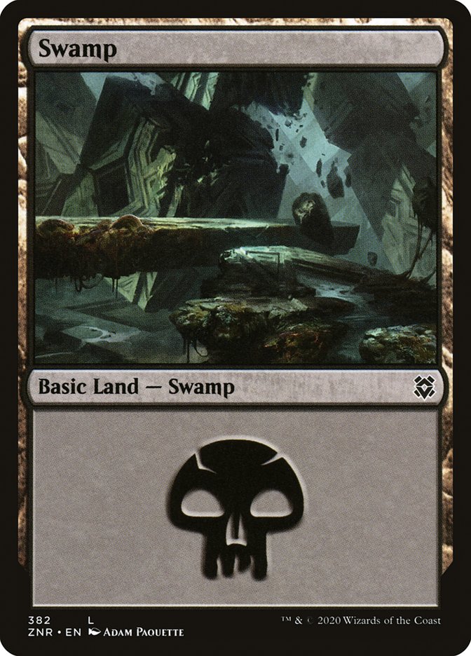 Swamp (382) [Zendikar Rising] | Boutique FDB TCG