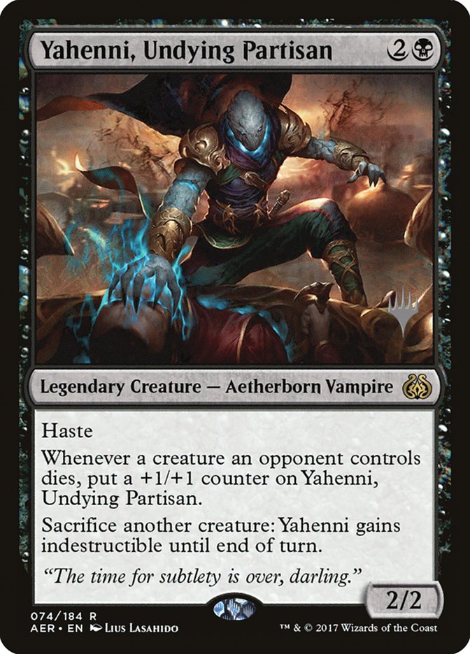 Yahenni, Undying Partisan (Promo Pack) [Aether Revolt Promos] | Boutique FDB TCG