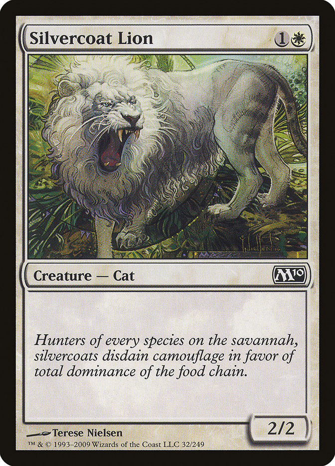 Silvercoat Lion [Magic 2010] | Boutique FDB TCG