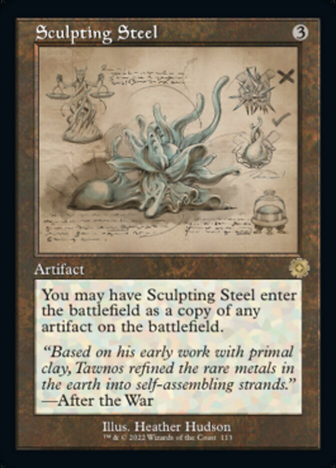 Sculpting Steel (Retro Schematic) [The Brothers' War Retro Artifacts] | Boutique FDB TCG