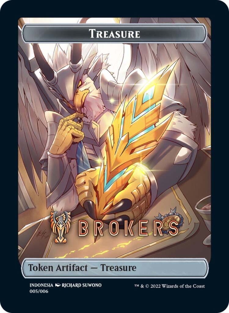 Treasure Token (Brokers) (Southeast Asia Artists) [Streets of New Capenna Tokens] | Boutique FDB TCG