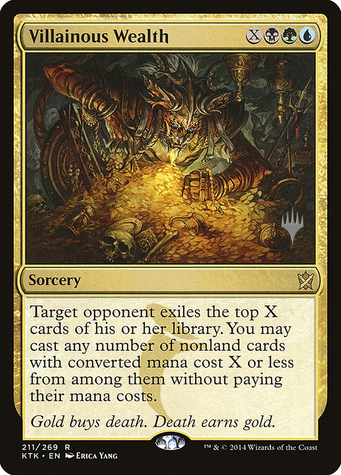 Villainous Wealth (Promo Pack) [Khans of Tarkir Promos] | Boutique FDB TCG