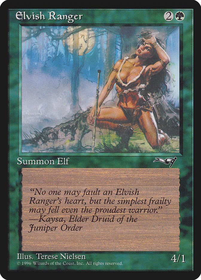 Elvish Ranger (Moon Background) [Alliances] | Boutique FDB TCG