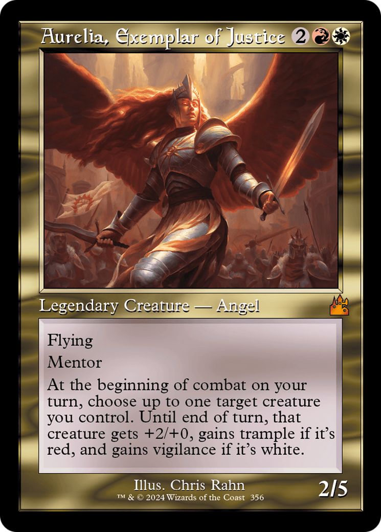 Aurelia, Exemplar of Justice (Retro) [Ravnica Remastered] | Boutique FDB TCG